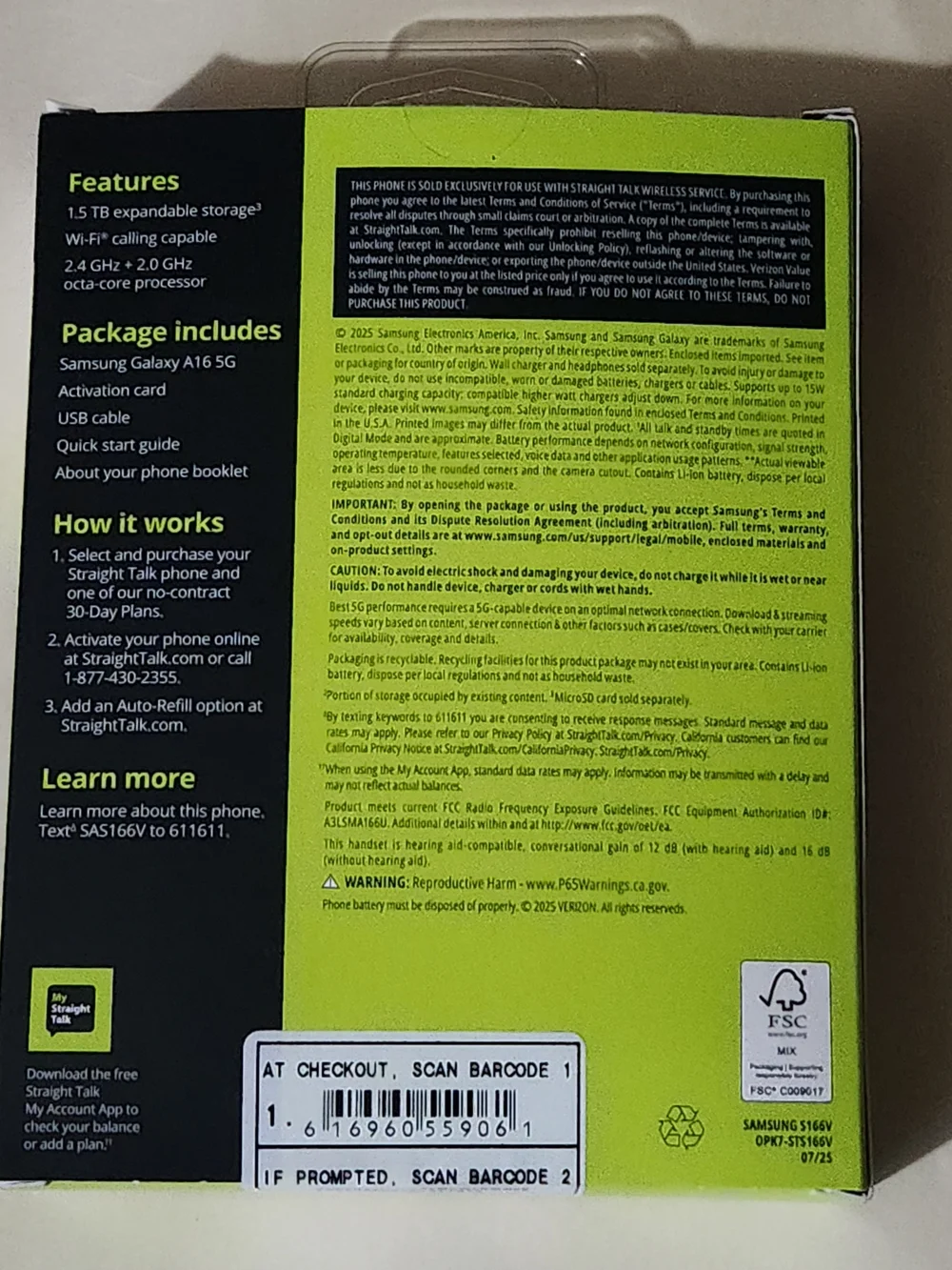 Samsung Galaxy A16 5G Smartphone - Black